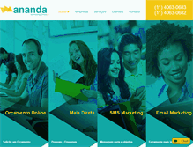 Tablet Screenshot of anandamd.com.br